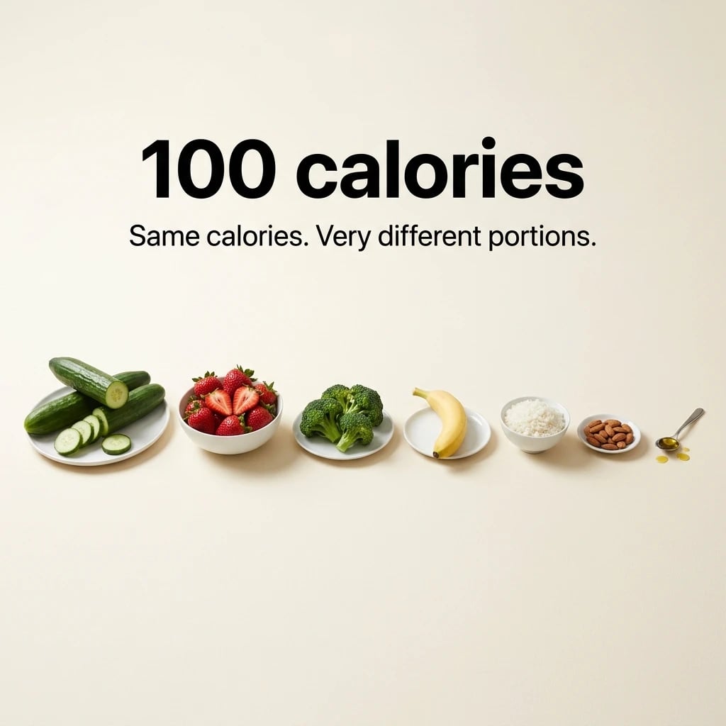 What Does 100 Calories Look Like? 40 Foods in Grams | CalorieCue